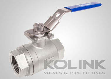 2 조각 볼 밸브 BSPT NPT 1000PSI 전체 구멍 CF8 CF8M 스테인리스 스틸