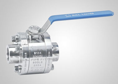 3pc 고압 볼 밸브 가조 철 3000 Psi 소켓 용접