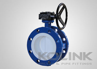PTFE 배열 된 나비 밸브 2-48 인치 150 클래스 동심 디스크