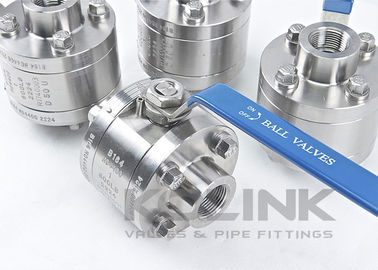 3pc 고압 볼 밸브 가조 철 3000 Psi 소켓 용접