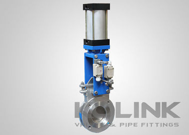 포지셔너와 제한 스위치와 함께 Pneumatic Knife Gate Valve